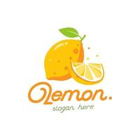 ilustración de plantilla de vector de logotipo de limón