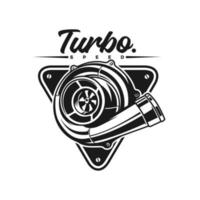 turbo custom performance auto logo inspiración, automotor, deporte, vintage vector