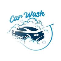 ilustración de plantilla de vector de logotipo de lavado de autos