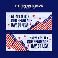 Happy 4th of July - Independence Day USA Web Banner for Social Media Horizontal Poster, banner, space area and background vector