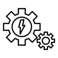 Energy System Icon Style vector