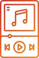 Music Player Icon Style vector