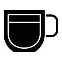 estilo de icono de espresso vector