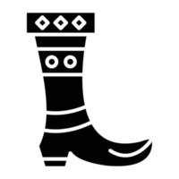 Wild Boots Icon Style vector