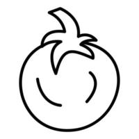 estilo de icono de tomate vector