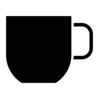 estilo de icono de taza vector