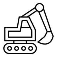 Backhoe Icon Style vector