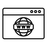 Www Icon Style vector