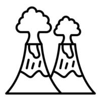 Volcano Icon Style vector