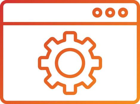 Web Optimization Icon Style vector