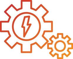 Energy System Icon Style vector