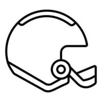 estilo de icono de casco vector