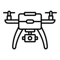 estilo de icono de dron de cámara vector