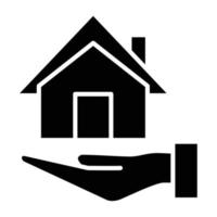 Home Insurance Icon Style vector