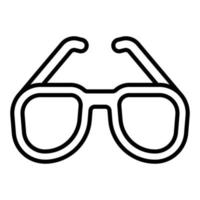 estilo de icono de gafas de sol vector