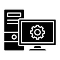 Workstation Icon Style vector