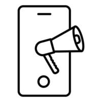 Mobile Marketing Icon Style vector