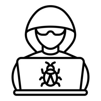 Hacker Icon Style vector
