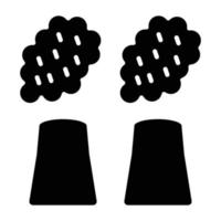 Air Pollution Icon Style vector