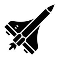 Space Shuttle Icon Style vector