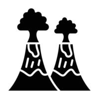 Volcano Icon Style vector