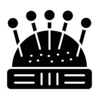 Pin Cushion Icon Style vector