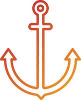 Ship Anchor Icon Style vector