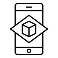 Augmented Reality Icon Style vector