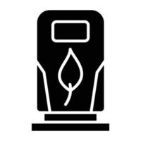 estilo de icono de combustible ecológico vector