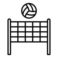 Volleyball Net Icon Style vector