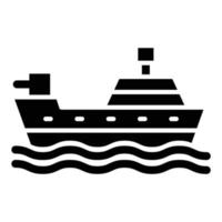 Army Ship Icon Style vector