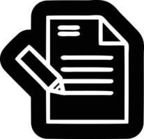 icono de documento de escritura vector