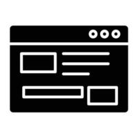 Website Layout Icon Style vector