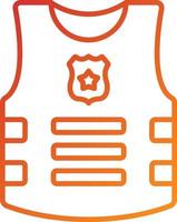 Bulletproof Vest Icon Style vector