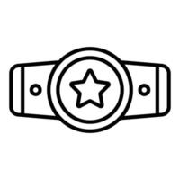 Champion Belt Icon Style vector