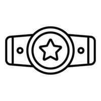 Champion Belt Icon Style vector