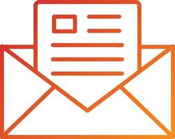 Newsletter Icon Style vector