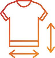 Clothes Measurement Icon Style vector