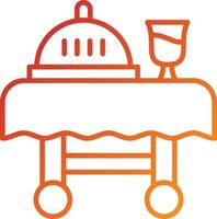 Serving Cart Icon Style vector