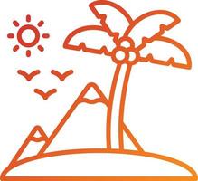 Island Icon Style vector
