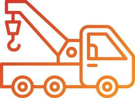 Tow Truck Icon Style vector