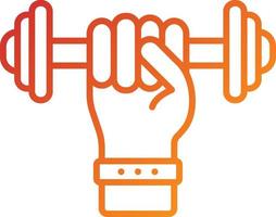 Weight Lifting Icon Style vector