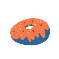 Doughnut print. Vector hand drawn illustration.