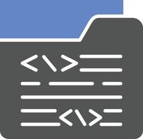 Coding Folder Icon Style vector