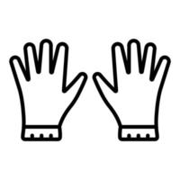 Hand Gloves Icon Style vector