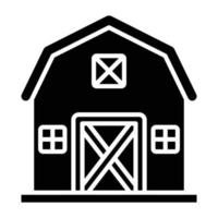 Barn Icon Style vector