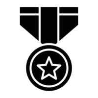 estilo de icono de medalla del ejército vector