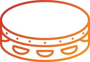 Tambourine Icon Style vector