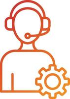 Technical Support Icon Style vector