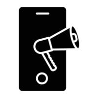 Mobile Marketing Icon Style vector